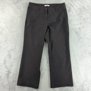 Smart Set Pants Womens 10 Black Straight Leg Stretch Career Office Workwear